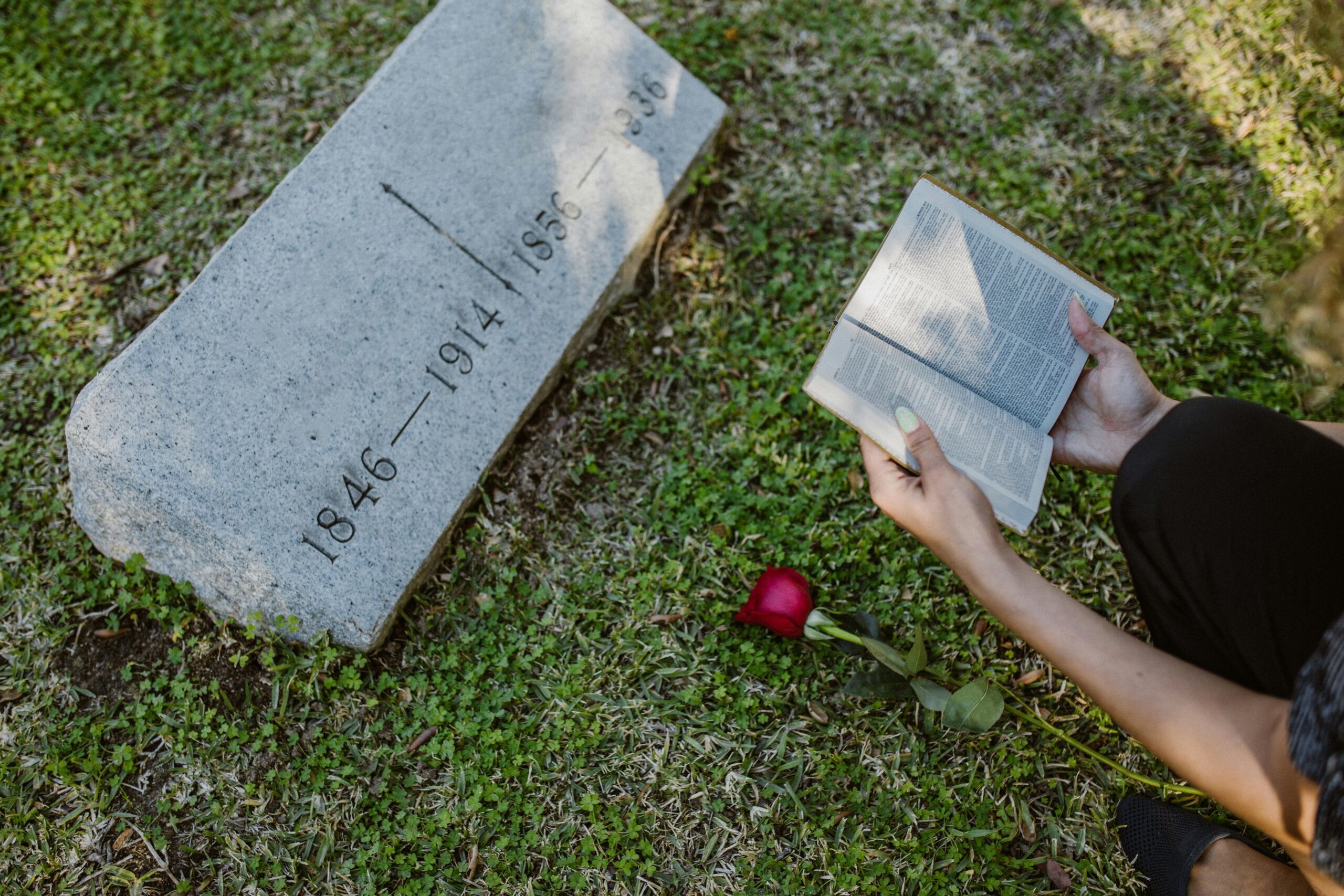 Message delivery service at a gravesite in Saratoga County, NY with a handwritten note placed respectfully at the memorial and documented for the family.