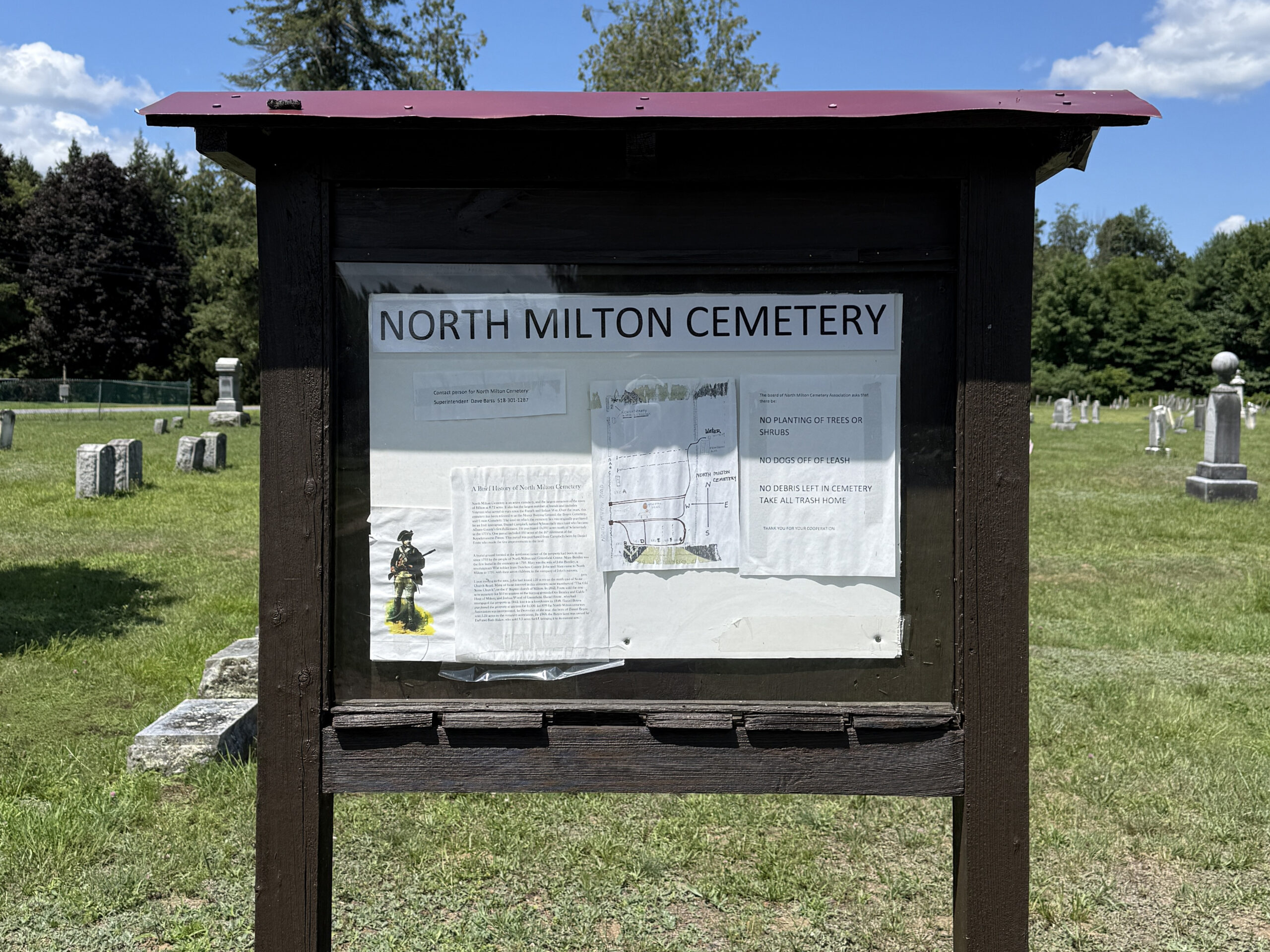 North Milton Cemetery in Milton, New York.