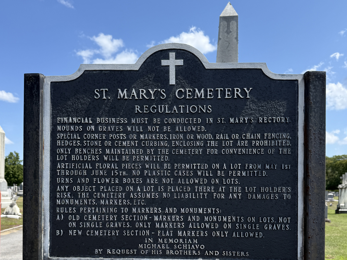 St. Mary’s Cemetery in Ballston Spa, New York.