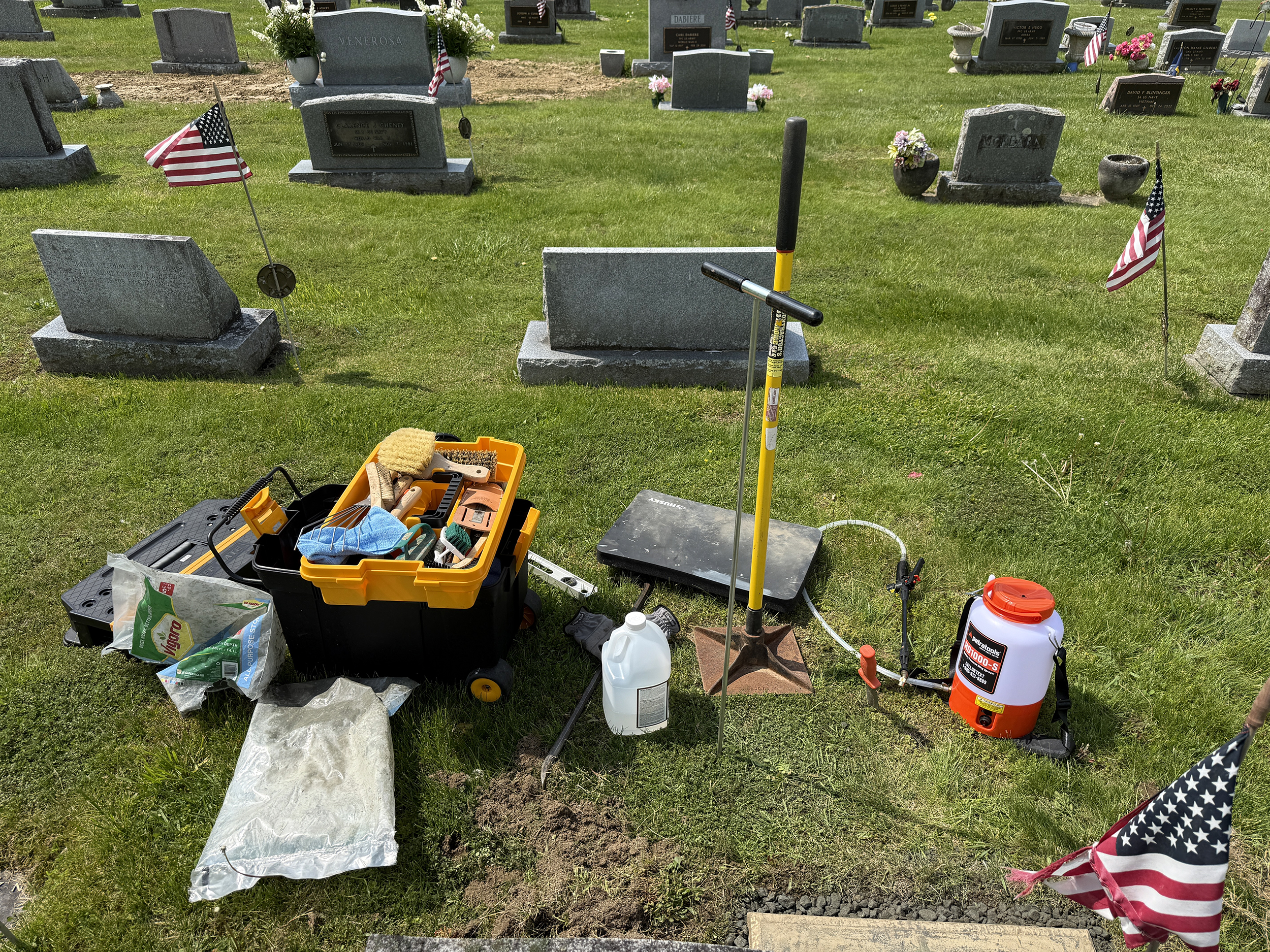 DIY gravestone care and cemetery preservation guide with safe cleaning tools and preservation-first cemetery care