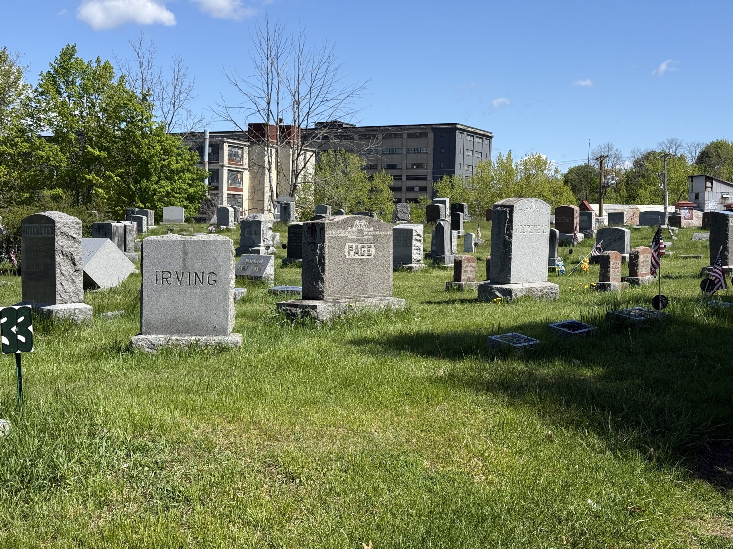 Historic background information about Green Hill Cemetery in Amsterdam New York