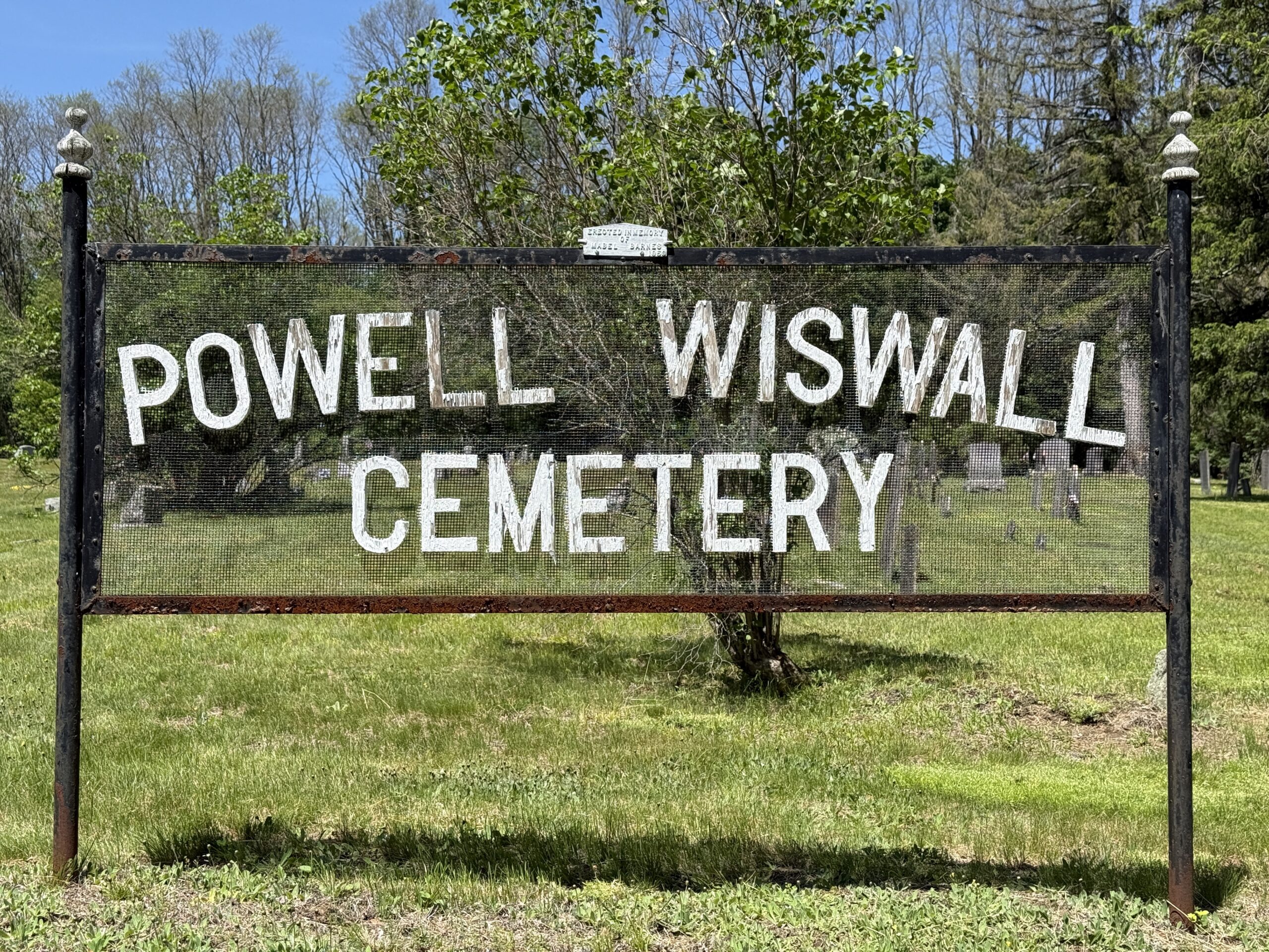 Powell-Wiswall Cemetery in West Milton New York