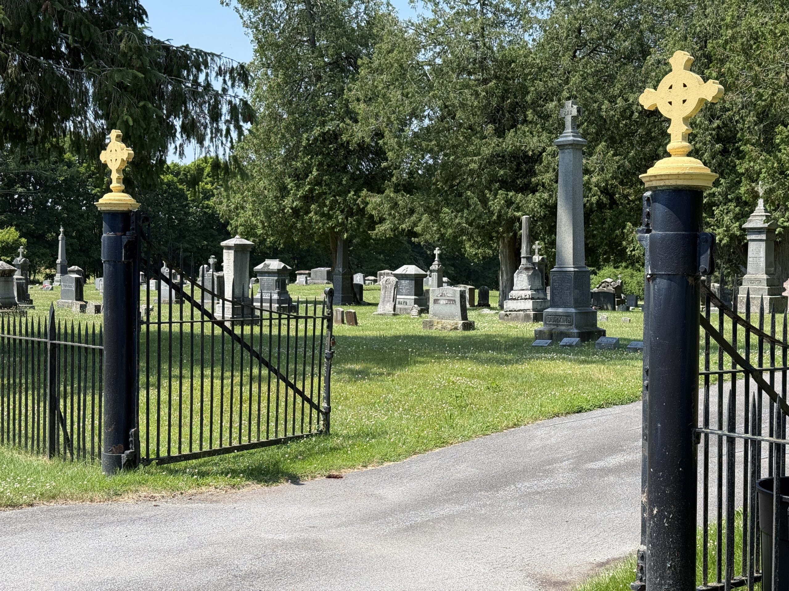 Visitation Cemetery entrance near Schuylerville New York